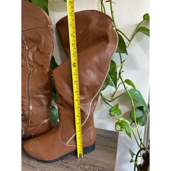 NY VIP Brown Over-the-Knee Boots – Size 7 - Picture 2 of 12